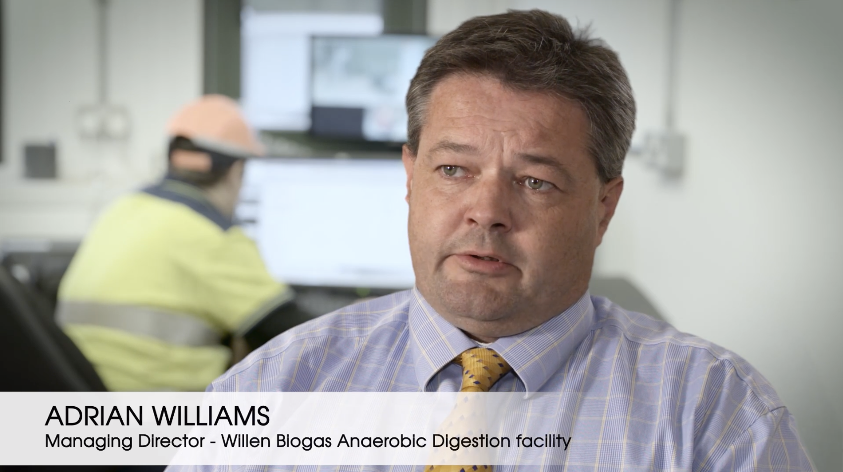 a headshot of Adrian Williams manager of Willen biogas