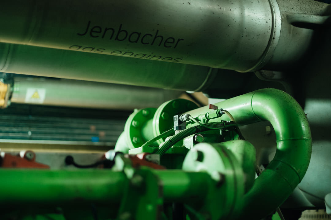 Jenbacher gas engine from an anaerobic digestion facility in Northamptonshire
